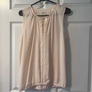 LOFT Women's Blush Sleeveless Blouse